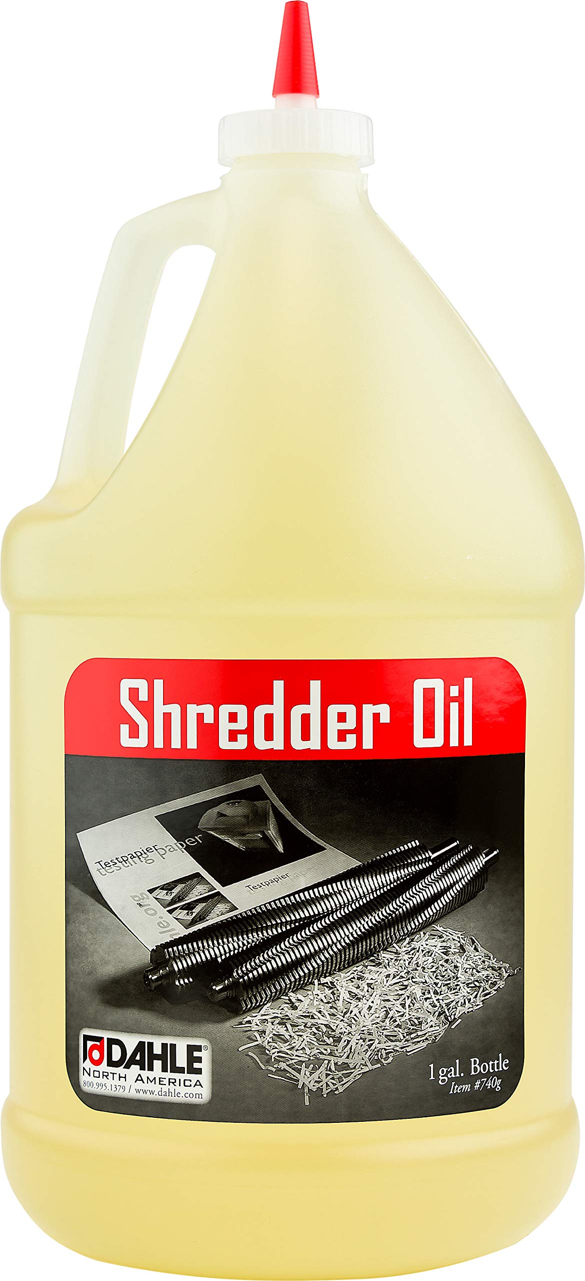 Dahle Shredder Oil Reduces Friction And Optimizes Performance In Paper Shredders, For Use In All Shredders, 4   1 Gal. Bottles